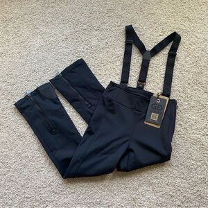 GOLDBERGH WOMEN'S HIGH END SALOPETTE SKI PANTS SKI BIBS BLACK NWT 10
